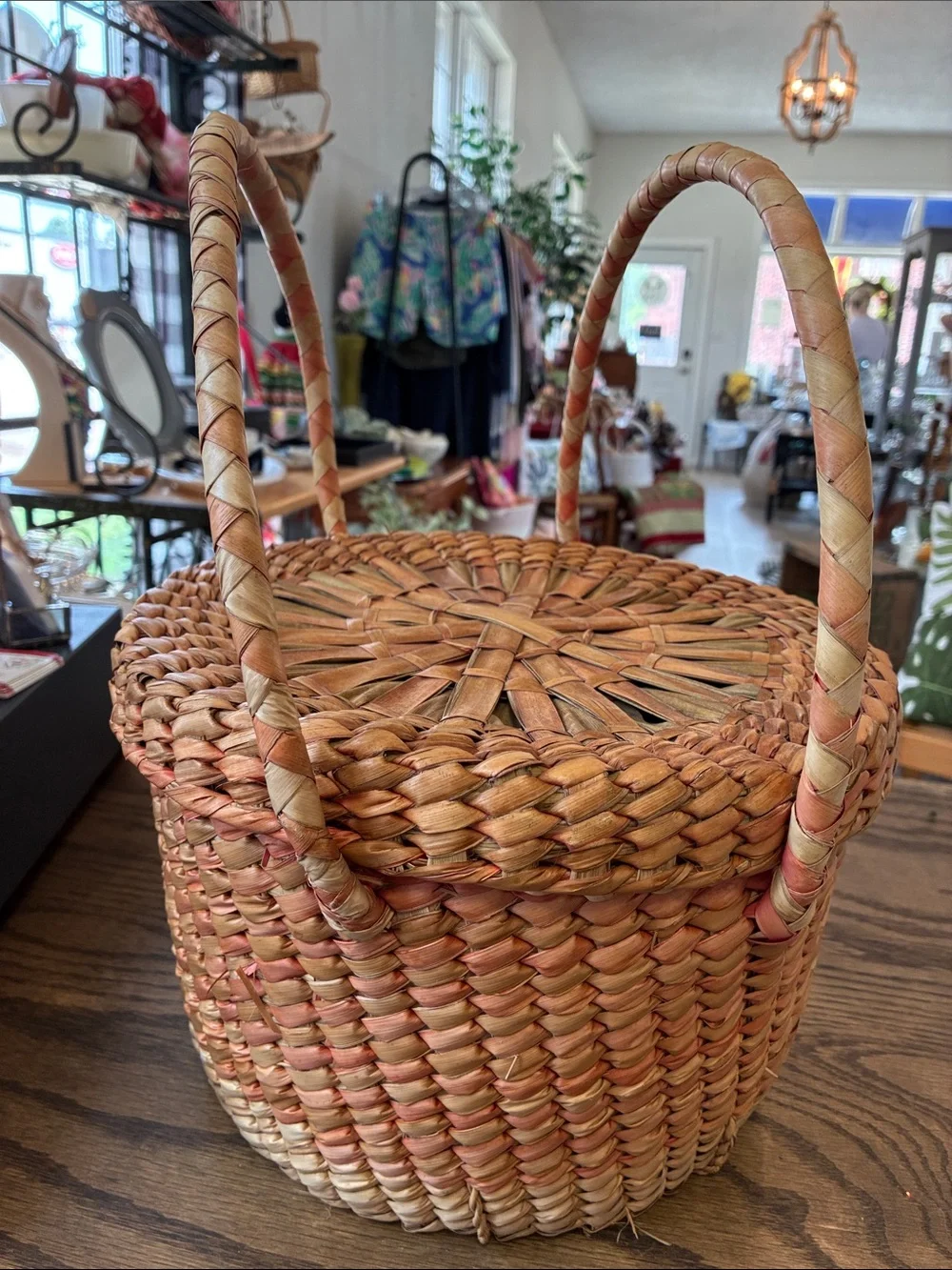 Seagrass Basket with Lid
